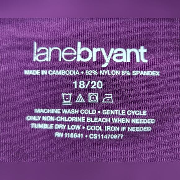 LANE BRYANT Nylon Stretch Cami in Plum Purple - Plus Size 18/20 or Size 2X - Picture 8 of 10